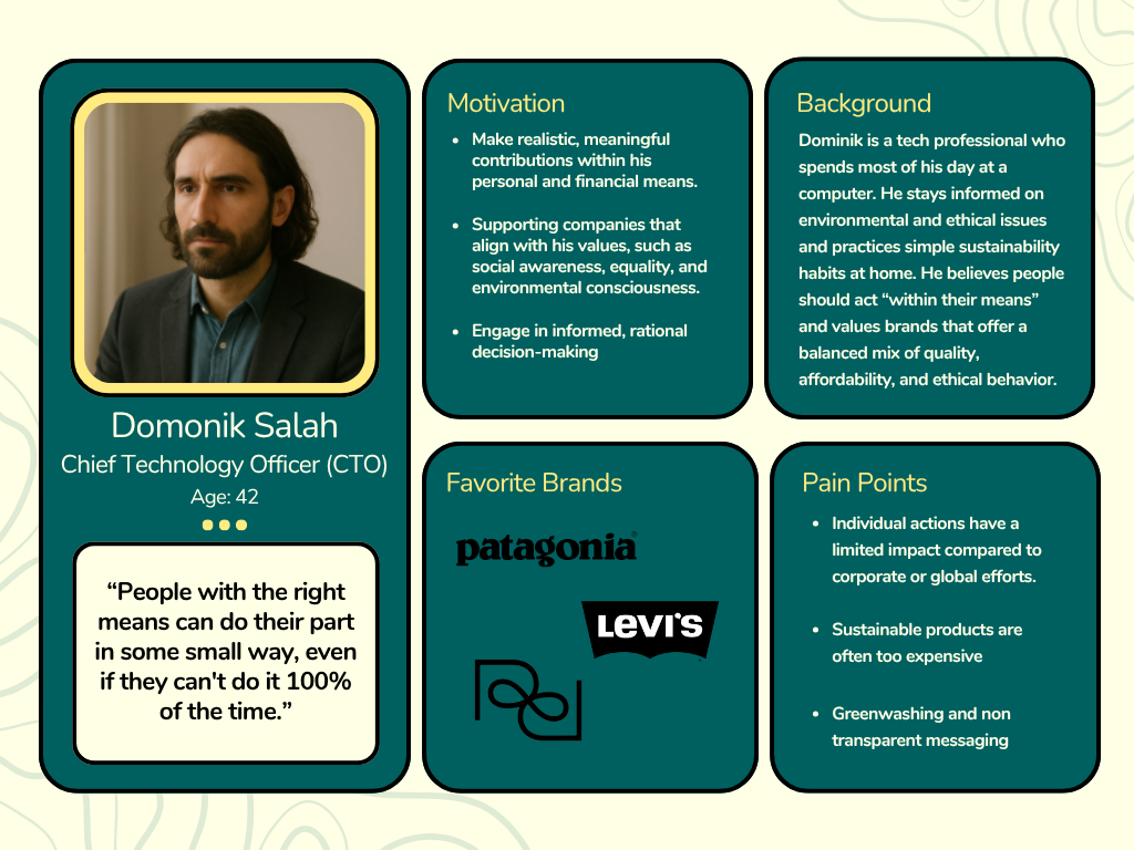 Dominik user persona